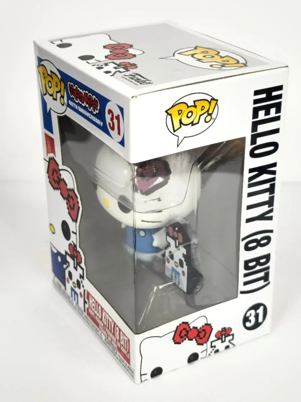 Funko Pop! Hello Kitty (8 Bit) #31 45th Anniversary Sanrio Figure w/Protector